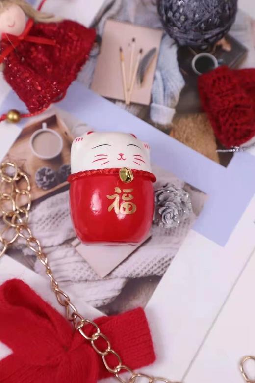 【年宵热卖装饰】喜庆泡沫招财猫5.5*8cm/财神爷7*6cm（6个装） 商品图7