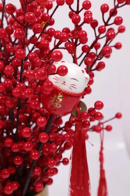 【年宵热卖装饰】喜庆泡沫招财猫5.5*8cm/财神爷7*6cm（6个装） 商品图3