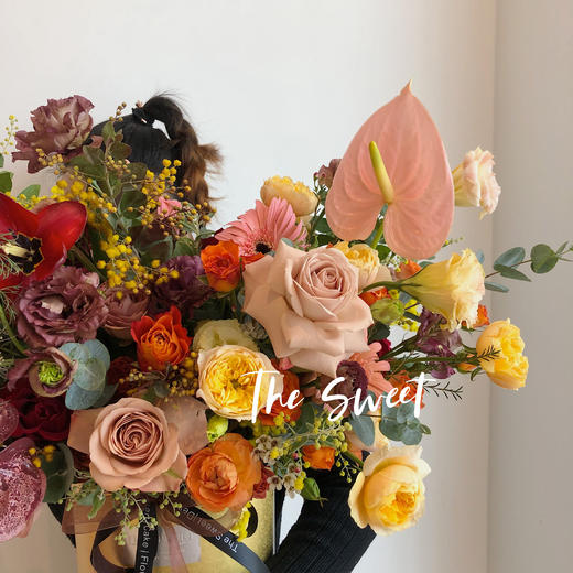 花艺蜜桃卡布奇诺·花桶 商品图2