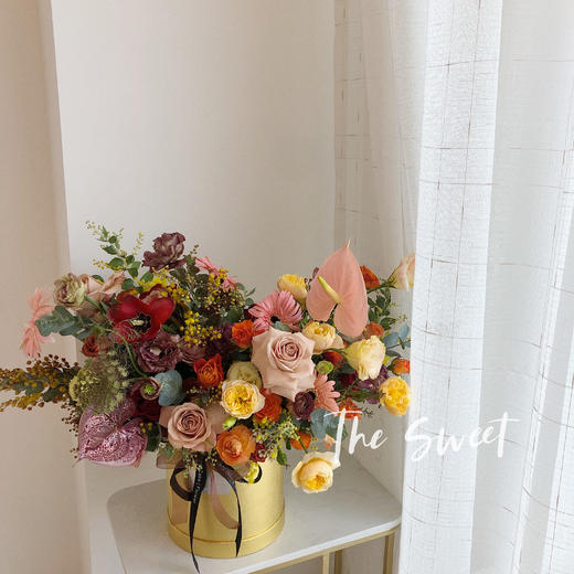 花艺蜜桃卡布奇诺·花桶 商品图0