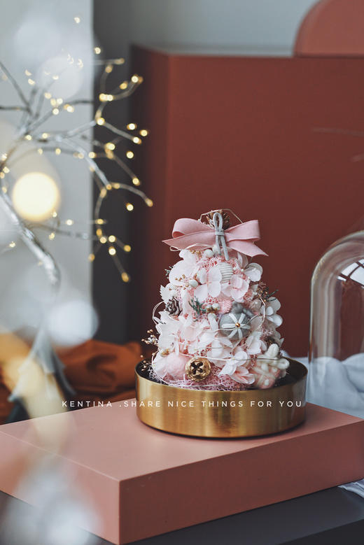 永生花玻璃罩🌲许愿圣诞灯树 商品图4