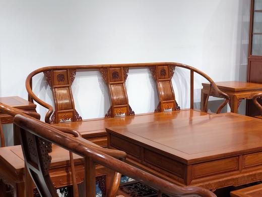 红桥红  家具严选  缅甸花梨（大果紫檀）  【拐手圈椅 明式沙发 十二件套】 商品图2