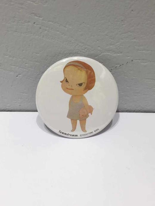 奈良美智-圆形徽章-奈良与猪 商品图2