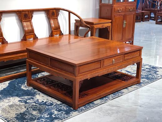 红桥红  家具严选  缅甸花梨（大果紫檀）  【拐手圈椅 明式沙发 十二件套】 商品图6