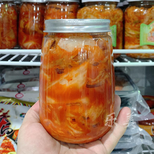 瓶装韩国泡菜辣白菜约480g/瓶（新旧包装随机发） 商品图2