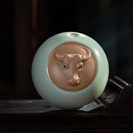 东道汝窑｜牛转乾坤主人杯（B杯·天青） 商品图3