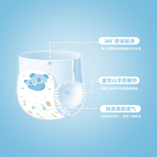 【双十二】澳大利亚Beloved儿童山羊奶拉拉裤婴儿宝宝尿不湿超薄干爽（同码4包/箱） 商品图2