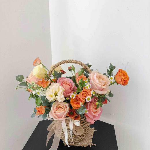 花艺  秋意小提篮 · 花篮 商品图0