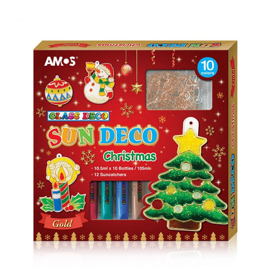 韩国阿摩司AMOS 儿童圣诞胶画套装XHR 商品图0