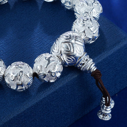 【S990银真言手串】- LZZY4  白16手链2012 商品图2