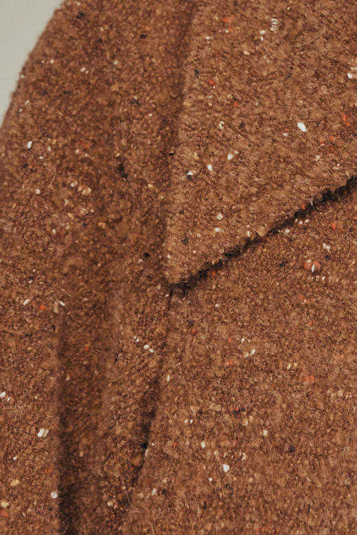 Low Classic 焦糖橘色弧形袖羊毛外套 商品图5