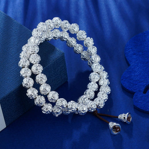 【S990银真言手串】- LZZY6  白0.8手链2012 商品图3