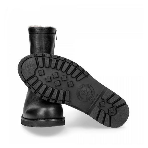 限时特价——西班牙原产羊毛款皮毛一体男士皮靴黑色FLC3(高品质纯天然羊毛内衬) 商品图2