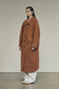 Low Classic 焦糖橘色弧形袖羊毛外套 商品缩略图1