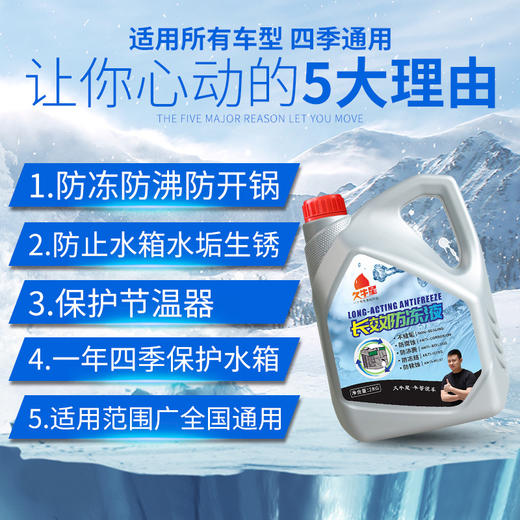 新品四季通用，汽车水箱宝保养用品2L水箱-25℃防冻剂水箱冷却汽车防冻液 商品图1