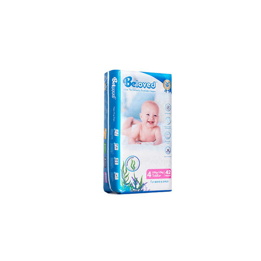 澳大利亚Beloved婴儿海藻纸尿裤宝宝尿不湿超薄透气干爽4包/箱 商品图8