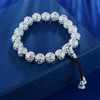 【S990银真言手串】- LZZY1 白10手链2012 商品缩略图0