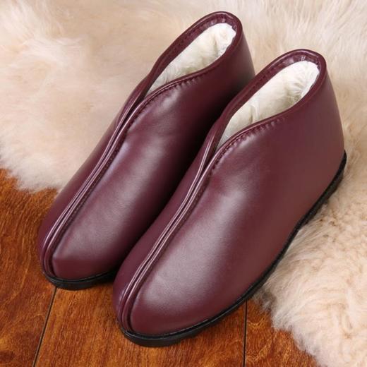 PDD-LPHN191123新款正品老北京居家防水防滑皮棉鞋 商品图3