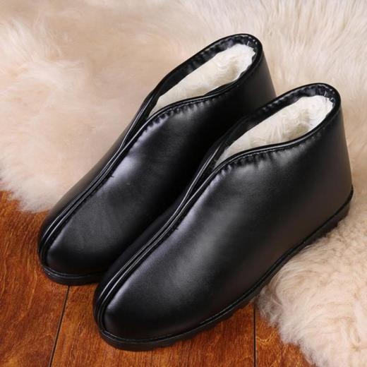 PDD-LPHN191123新款正品老北京居家防水防滑皮棉鞋 商品图4