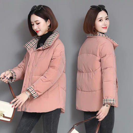 JCG-57新款韩版秋冬季百搭妈妈棉衣外套宽松羽绒小棉袄 商品图2