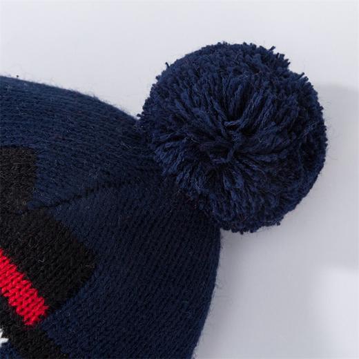 贝贝怡男女宝宝毛线帽小孩雪人绅士帽针织套头帽 商品图7