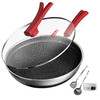德国康巴赫炒锅炒菜锅316L不锈钢炒锅32cm经典红双面花纹 JQR 商品缩略图0
