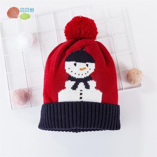 贝贝怡男女宝宝针织套头帽毛线帽 商品图2