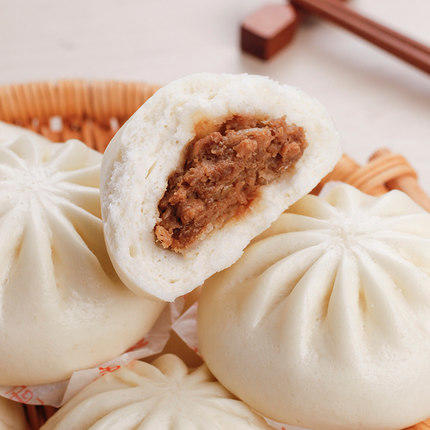 早餐系列-乐肴居鲜肉大包800g/袋 速冻包子 早餐 速食 大包子 商品图0