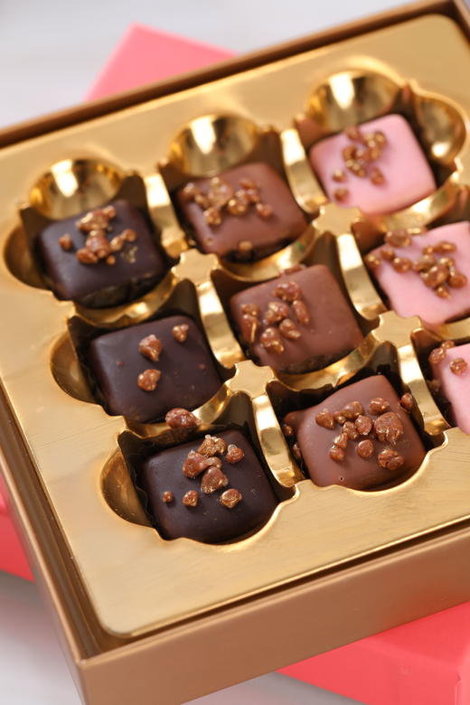 霍尔兹草莓马克香槟酒松露配跳跳糖风味巧克力制品礼盒115g英国040424