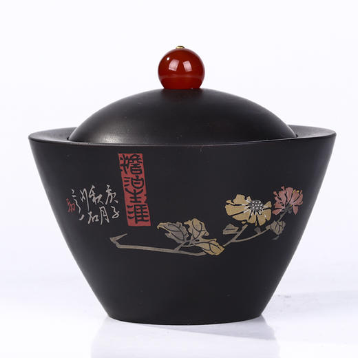 段栗(少石) 掌上茶罐 商品图0