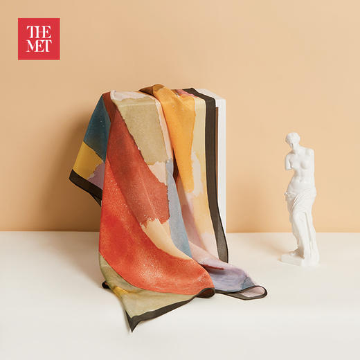 大都会艺术博物馆鸢尾花丝巾真丝方巾围巾百搭创意实用礼物送女友 商品图3