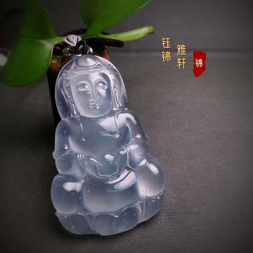 翡翠玻璃种观音挂件 商品图1