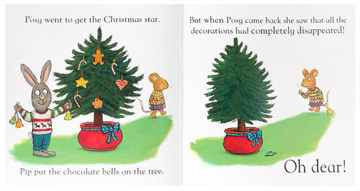 【圣诞绘本送音频】Pip and Posy The Christmas Tree 波西和皮普 圣诞树    节日启蒙绘本 商品图2
