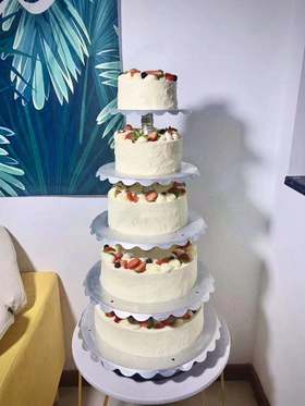 简约INS风5层蛋糕