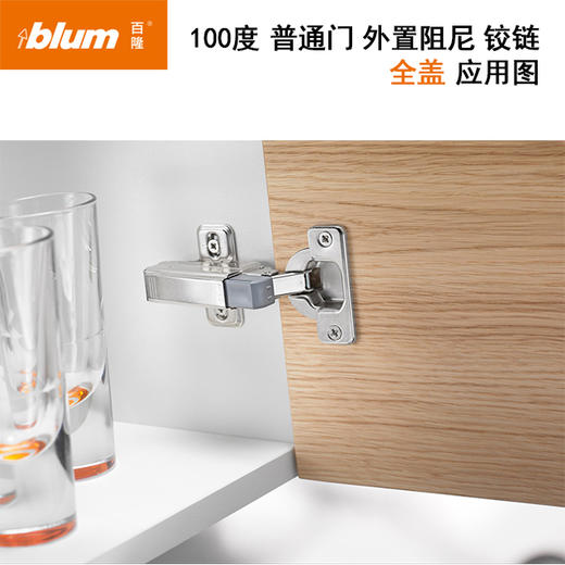 100°普通门外置阻尼铰链【适用于门板厚16-20mm，侧板厚18mm】【单位：只，含标志盖，带底座】 商品图11