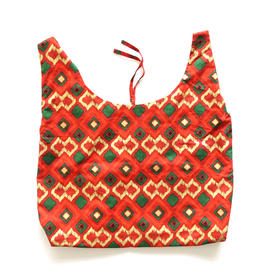 HUGOJIRO马甲包手提包插画圣诞烫金菱纹