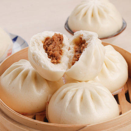 早餐系列-乐肴居鲜肉大包800g/袋 速冻包子 早餐 速食 大包子 商品图2