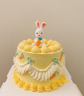 狮子家-可爱小白兔萝卜生日蛋糕 纪念日蛋糕 聚会 仪式感必备