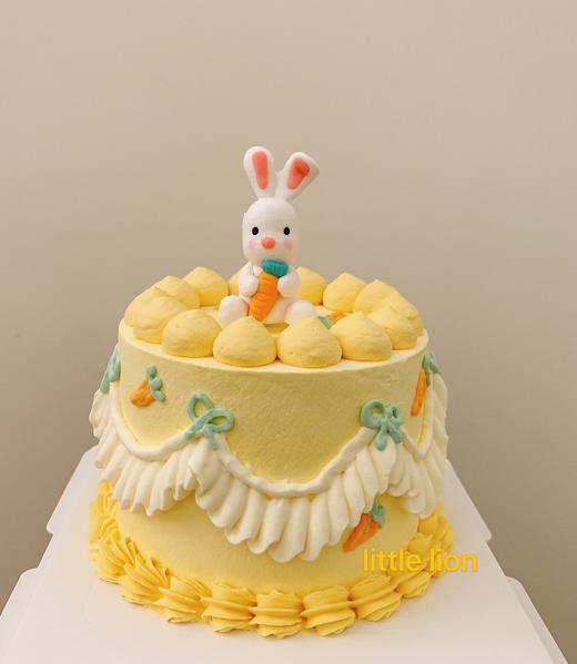 狮子家-可爱小白兔萝卜生日蛋糕 纪念日蛋糕 聚会 仪式感必备 商品图0