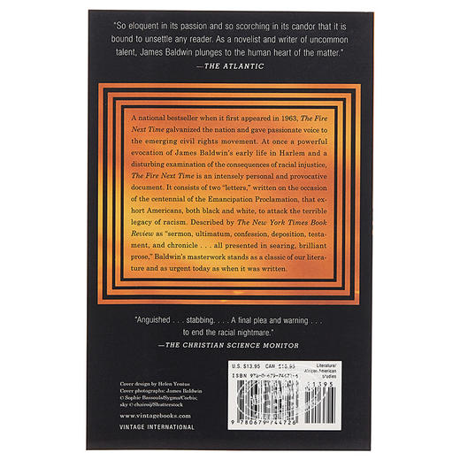 【中商原版】詹姆斯·鲍德温：下一次将是烈火 英文原版 The Fire Next Time 美国文学 James Baldwin 商品图1