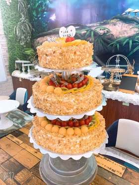 多层蛋糕：水果大咖