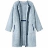 HSIA遐家居服长外套女冬新款双面绒加厚保暖宽松时尚撞色系带外披 商品缩略图5