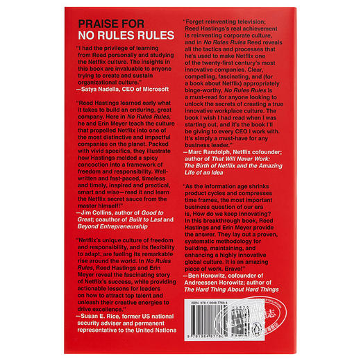 【中商原版】不拘一格：网飞传奇 英文原版 No Rules Rules: Netflix Erin Meyer Reed Hastings 商品图1