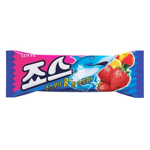 乐天大鲨鱼草莓夹心80ml롯데죠스바80ml