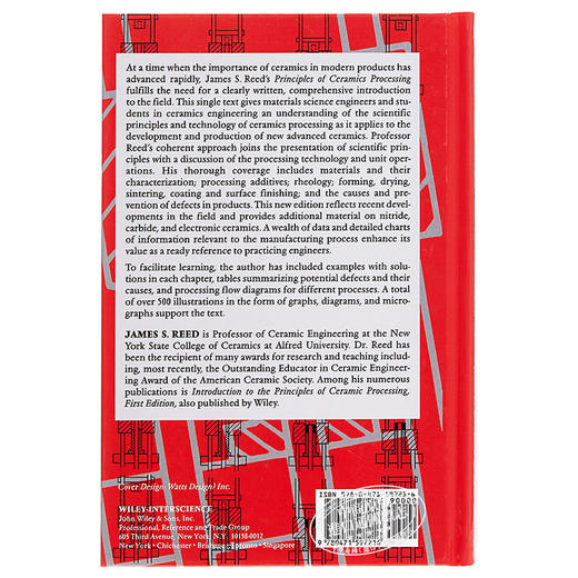 陶瓷加工原理，第二版 Principles Of Ceramics Processing, 2Nd Edition 英文原版 James Reed Wiley 商品图1
