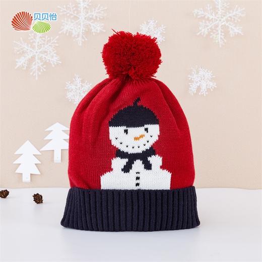 贝贝怡男女宝宝针织套头帽毛线帽 商品图3