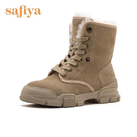 索菲娅冬季加绒毛里马丁靴女靴SF9411A106 商品图2