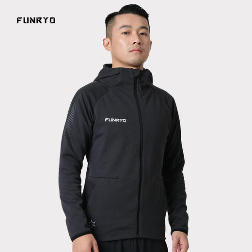 【特价】FUNRYO蜂锐自然之力系列运动拉链帽衫离子青 商品图1
