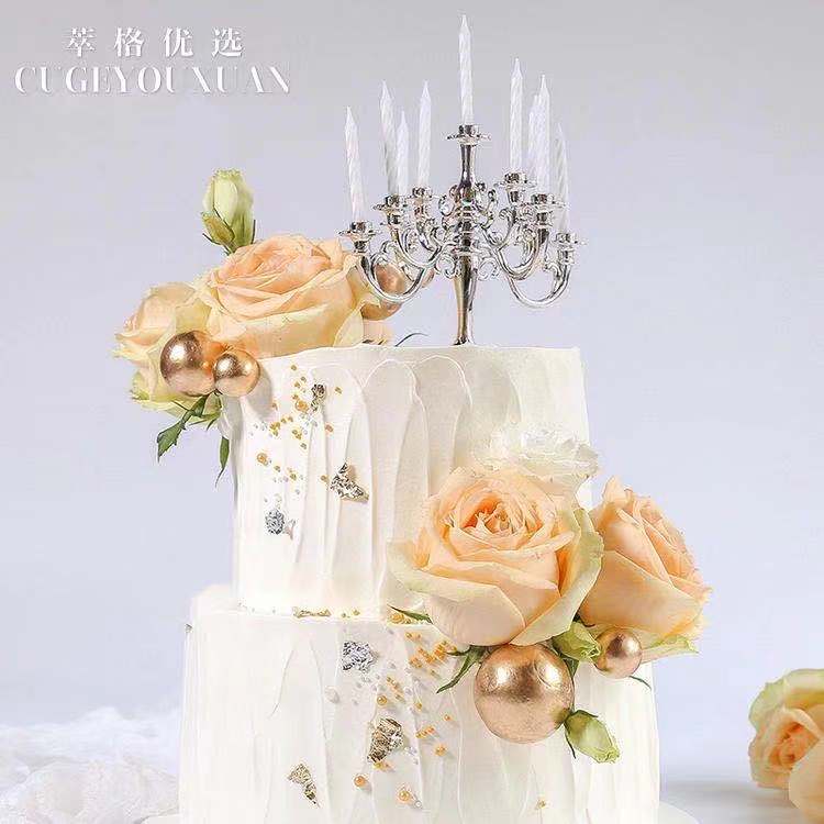 【终极福利】+30元多送1磅，浪漫小烛台单层蛋糕