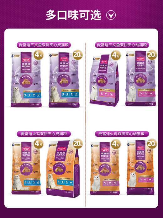 【麦富迪品牌日抽奖专用链接】麦富迪三文鱼鲜肉夹心全价猫粮2kg 商品图1